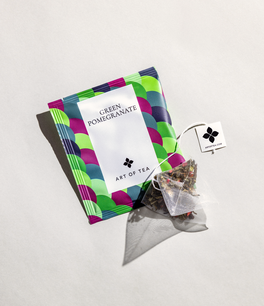 Green Pomegranate Tea Eco Teabag Sachets