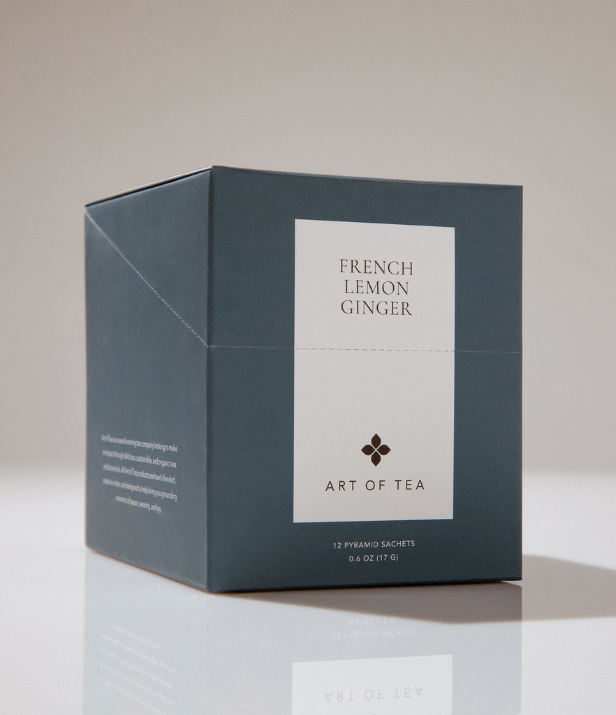 French Lemon Ginger Teabag | Eco Pyramid Sachet, Tisane/Fusion